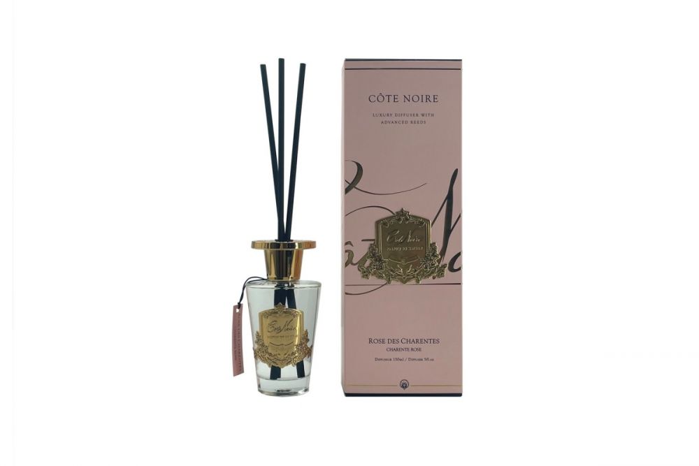 CHARENTE ROSE Диффузор, золотой декор, 150 мл, Д  30х10,5х10,5 см