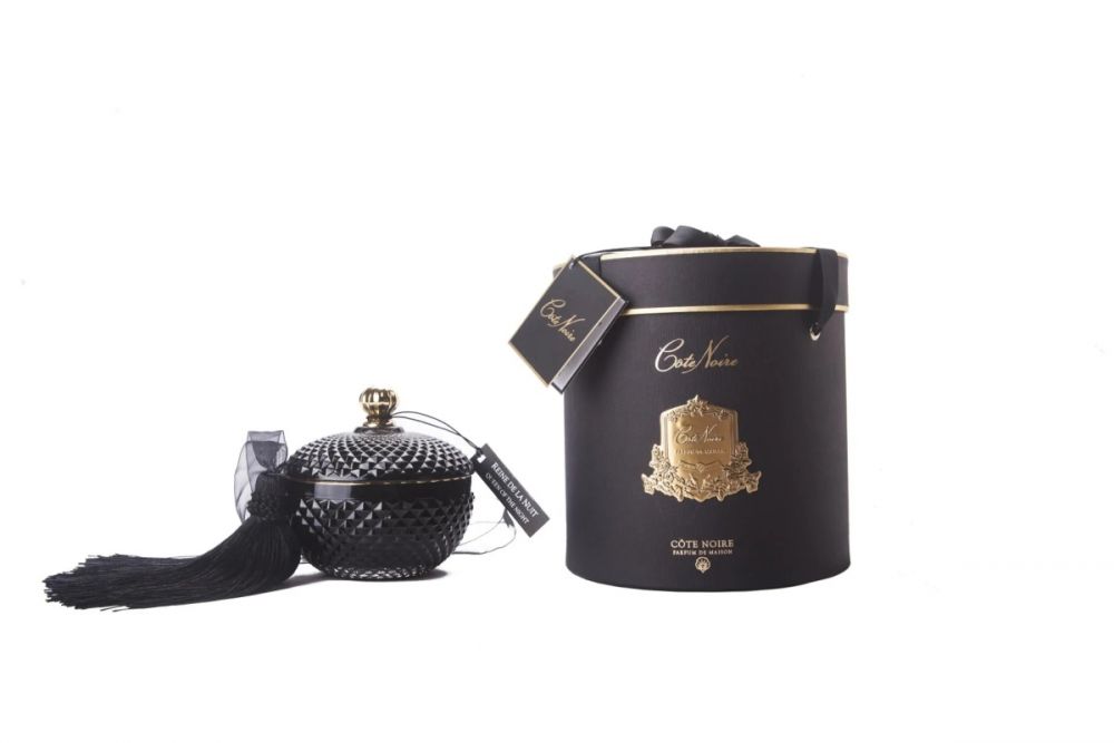 Black Round Art Deco    Свеча 300 гр, кисточка ароматизированная, спрей  5 мл для кисточки, соевый воск