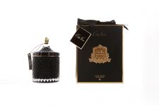 Свеча большая, черный,  кисть ароматизированная,  соевый воск, 450 гр, время горения 200 ч Grand Black  Art Deco, арт. GML45008 COTE NOIRE