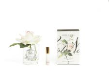 Ароматизированная роза, цвет светло-розовый,  прозрачная ваза, 1 спрей 15 мл  Д  16х10,5х10,5 см, FRENCH ROSE blush, COTE NOIRE GMR02