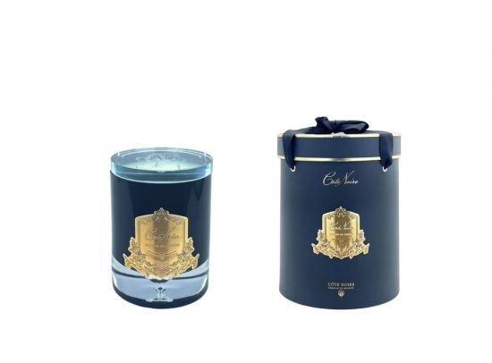 LUXURY CANDLE PROCESSO  Свеча 750 гр, золотой декор, соевый воск, Д  21х17х17 см, время горения