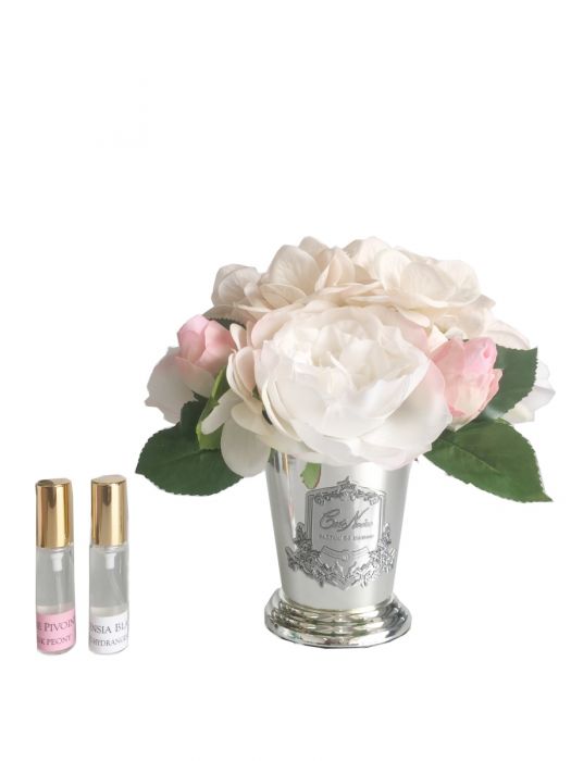 Пионы и гортензии, цвет шампань, 2 спрея Д  21х17х17 см PEONY & HYDRANGEAS CHAMPAGNE, арт. LHB02 COTE NOIRE