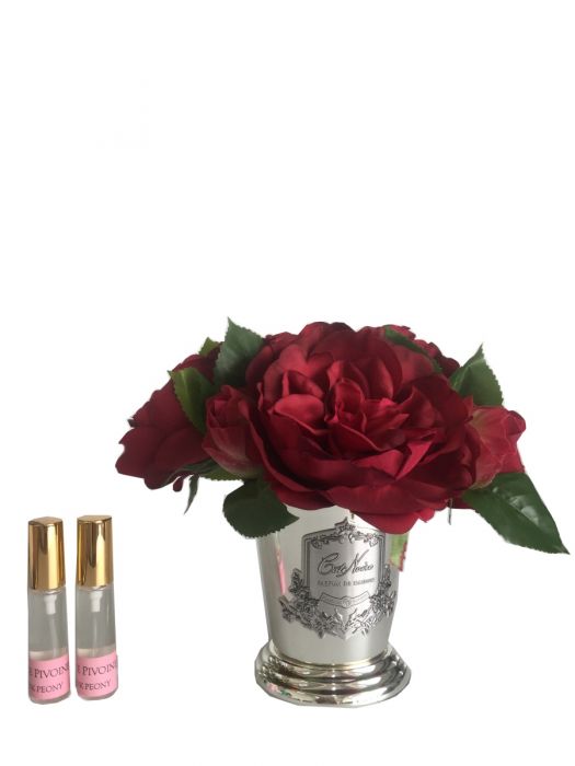 Букет пионов, красный, 2 спрея Д  21х17х17 см PEONY Bouquet Scarlet, арт. LMR04 COTE NOIRE