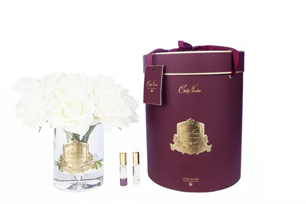 Большой букет роз,  2 спрея, шампань, ВхШхД  32х26х26 см GRAND BOUQUET Champagne, арт. LTW05 COTE NOIRE
