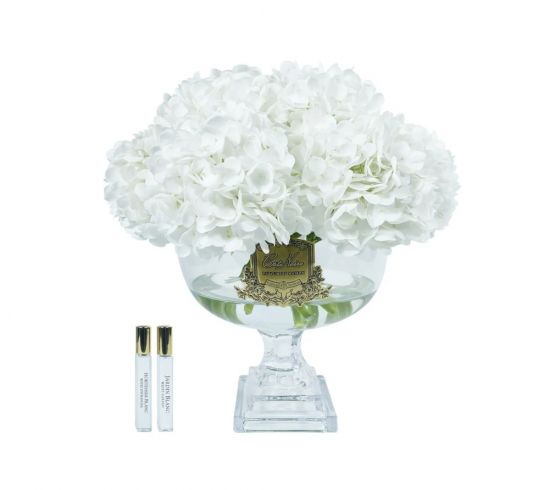 Provence Hydrangea Bouquet  Букет гортензий, белый, 2 спрея по 10 мл , золотой декор