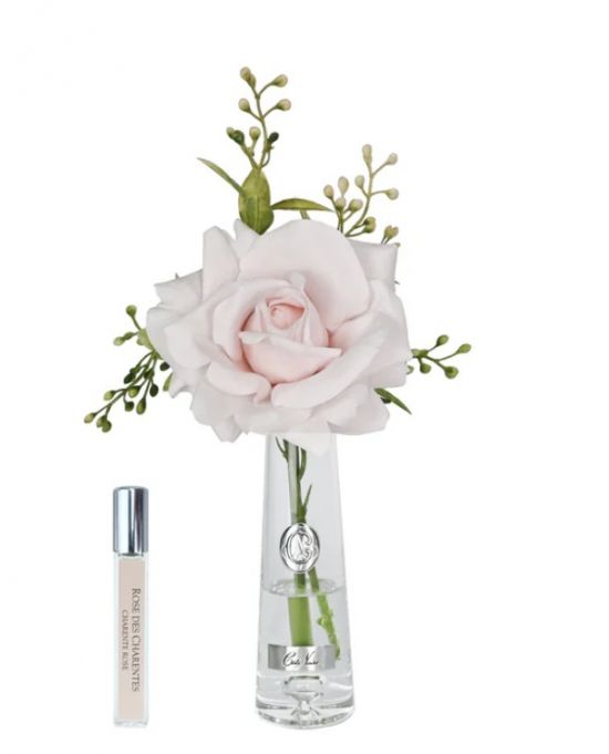 SUMMER ROSE GOLD FRENCH PINK Диффузор роза, розовый, золотой декор, спрей 15 мл