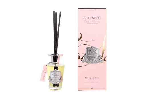 Диффузор, серебряный декор, 150 мл, ВхШхД  30х10,5х10,5 см, PETAL DE ROSE, COTE NOIRE GMDS15007