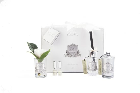 Подарочный набор (диффузор, бутон гардении, 2 спрея по 10 мл, свеча), GIFT PACK GARDENIA, COTE NOIRE GP05